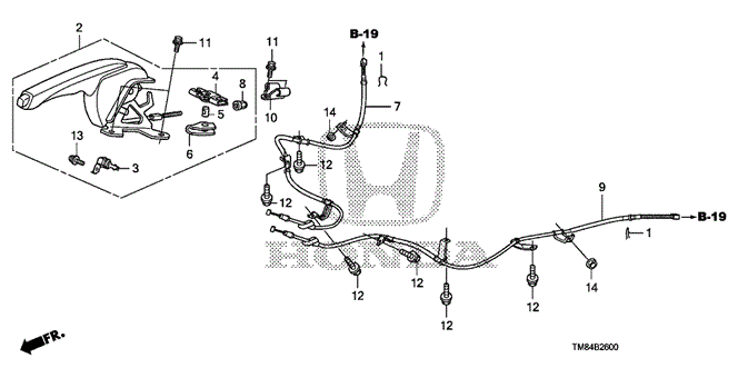 CHASSIS/PARKING BRAKE for 2013 Honda INSIGHT #1