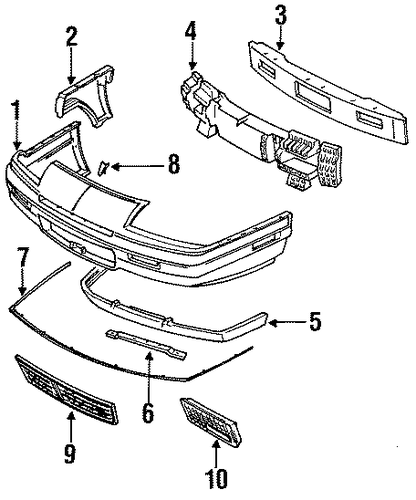 Grand Prix BUMPER & COMPONENTS - FRONT