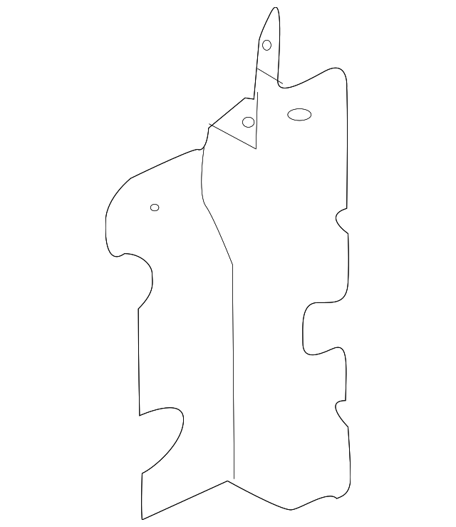 DR3Z-8310-E Деталь SIDE AIR BAFFLE, RIGHT