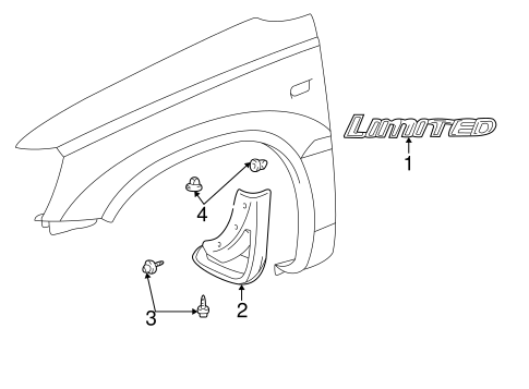 BODY/EXTERIOR TRIM - FENDER for 2003 Toyota Highlander #1