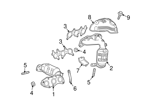 EXHAUST SYSTEM/EXHAUST MANIFOLD for 2013 Toyota Venza #1