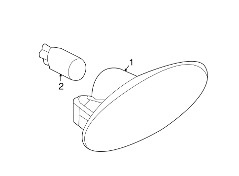 Side Repeater Lamps for 2012 Nissan Leaf #0