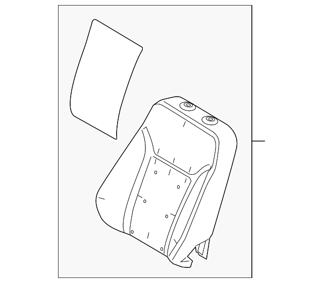 CE8Z-14D696-C Деталь SEAT BACK PAD, LEFT