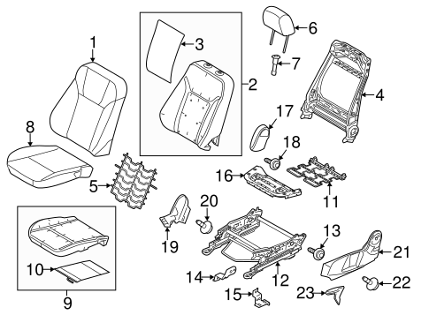 Body/Driver Seat Components for 2017 Ford Fiesta #1