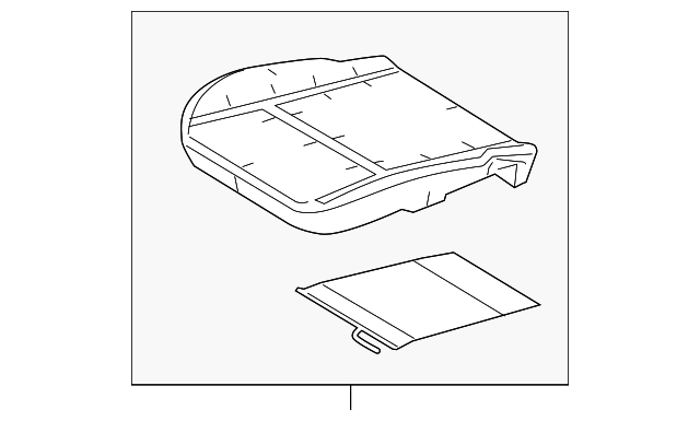 D2BZ-54632A23-B Деталь SEAT CUSHION PAD, LEFT