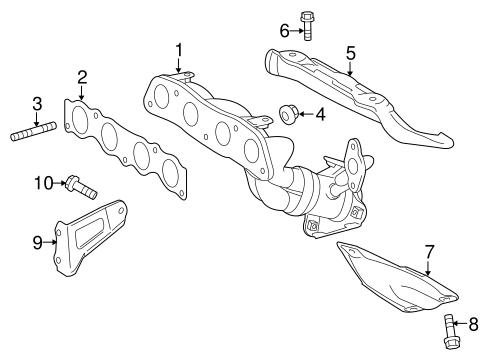 EXHAUST SYSTEM/EXHAUST MANIFOLD for 2015 Toyota Prius V #1
