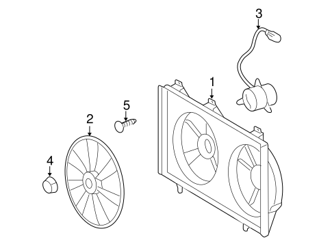 COOLING SYSTEM/COOLING FAN for 2009 Toyota Camry #1