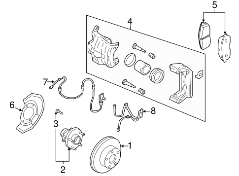 Hubs & Related Components for 2008 Infiniti M45 #0