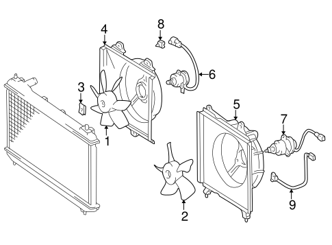 COOLING SYSTEM/COOLING FAN for 2000 Toyota Camry #1
