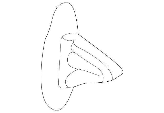 4553681 Деталь DOOR W'STRIP CLIP, LEFT