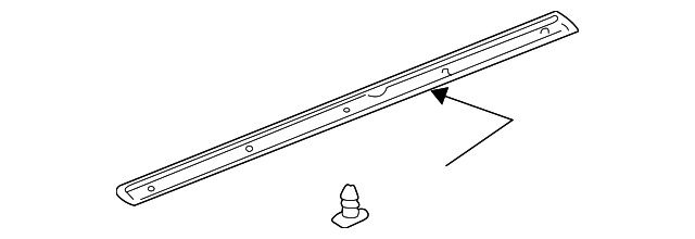 12779058 Деталь LOWER W'STRIP, RIGHT