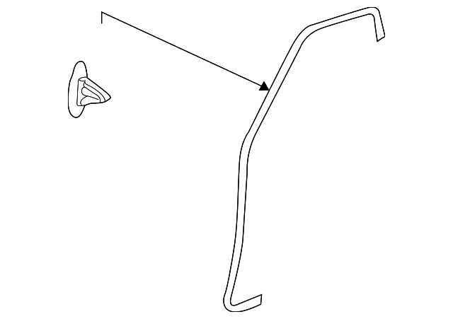 4551859 Деталь DOOR W'STRIP, LEFT