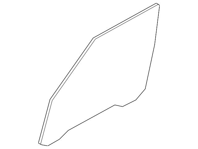 CUB500151 Деталь DOOR GLASS, LEFT