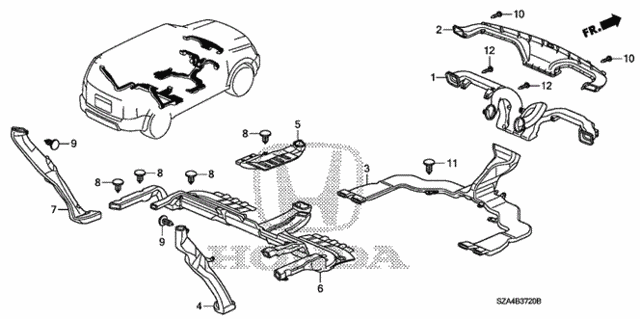 Duct for 2011 Honda Pilot #0