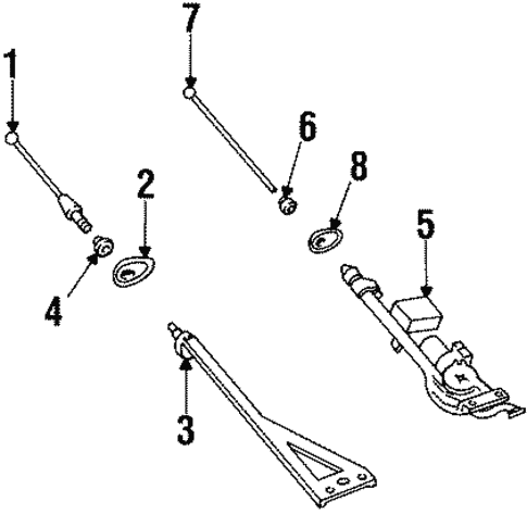 Electrical/Antenna & Radio for 1997 Ford Contour #1