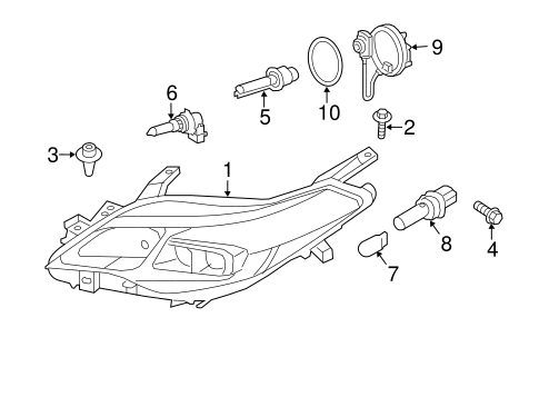 ELECTRICAL/BULBS - CHASSIS for 2013 Toyota Avalon #1