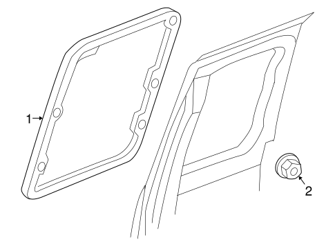 Glass - Rear Door for 2011 Ram Dakota #0