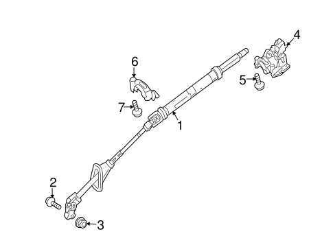 Steering Column Assembly for 2014 Smart Fortwo #0
