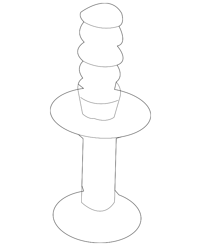 955-555-784-00 Деталь COAT HOOK RIVET, LEFT