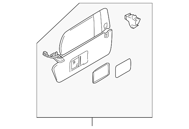 955-731-150-05-5G6 Деталь SUNVISOR, RIGHT