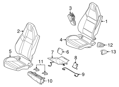 Panamera REAR SEAT COMPONENTS 4