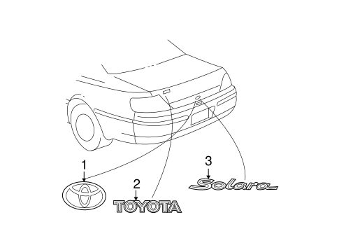 Body/Exterior Trim - Trunk for 2002 Toyota Solara #1