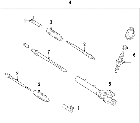 Steering/Steering Gear & Linkage for 2014 Nissan Versa #3