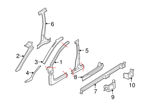 Astra CENTER PILLAR & ROCKER