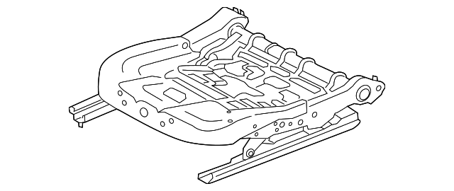 T2H6599 Деталь SEAT FRAME, LEFT