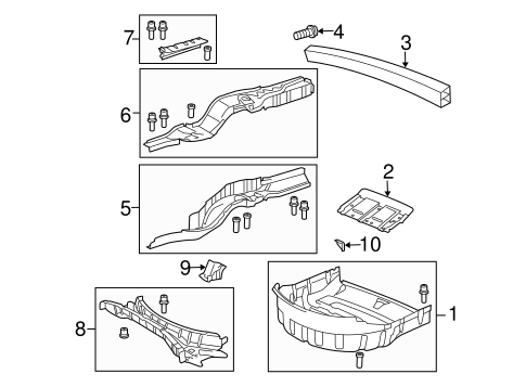 Vanden Plas REAR FLOOR & RAILS
