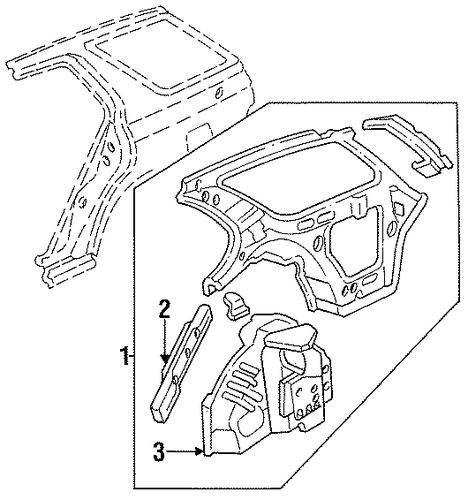Wheelhouse, R Rear Wheelhouse, R Rear