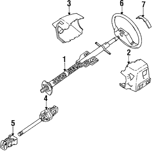 Defender 110 STEERING COLUMN & WHEEL
