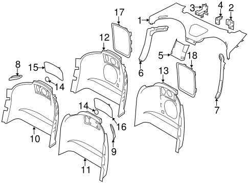 F-Type INTERIOR TRIM - REAR BODY 3