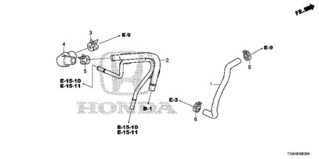 Breather Tube for 2015 Honda Accord #0
