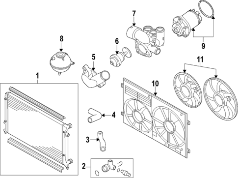 Cooling System for 2013 Volkswagen GTI #16