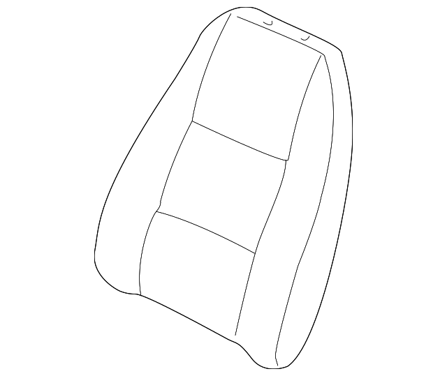 4938411 Деталь SEAT BACK COVER, LEFT