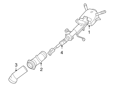 Impala Limited STEERING COLUMN ASSEMBLY 2