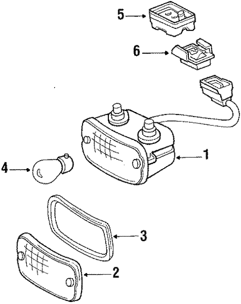 Signal Lamps for 1989 Mercedes-Benz 560 SL #0