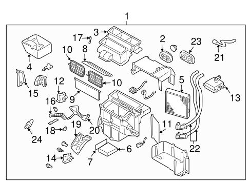 HVAC/Condenser, Compressor & Lines for 2008 Nissan Maxima #1