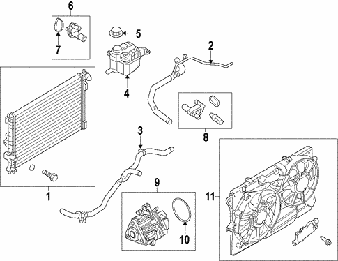 Cooling System/Water Pump for 2015 Ford Explorer #1