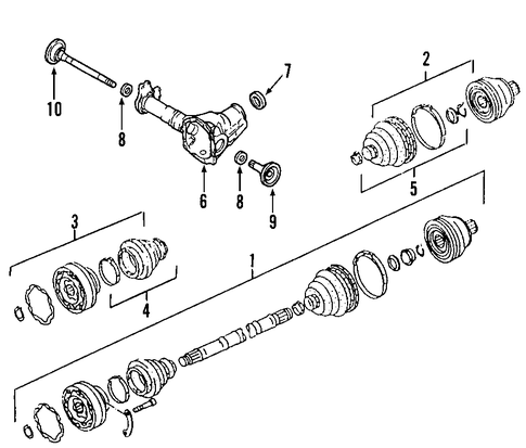 Cayenne AXLE SHAFTS & JOINTS