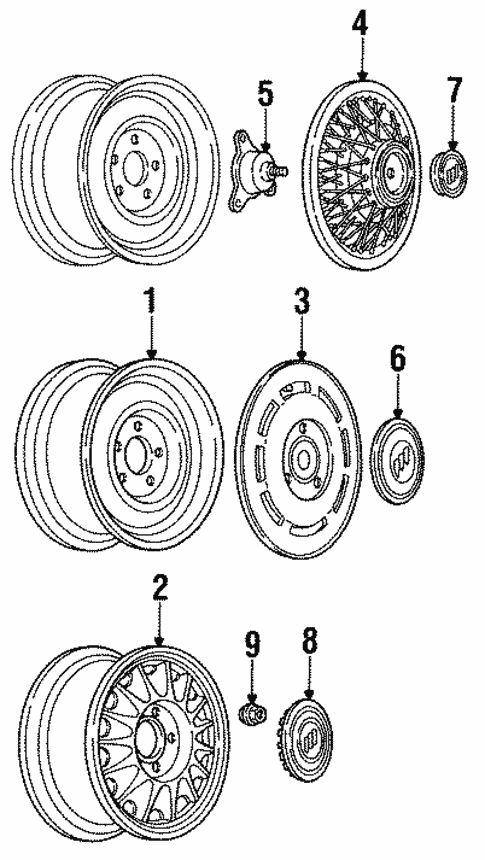 Front Suspension/Wheels for 1994 Buick Commercial Chassis #1