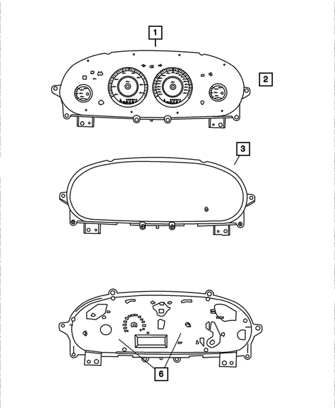 Instrument Panel Cluster for 2002 Dodge Stratus #0
