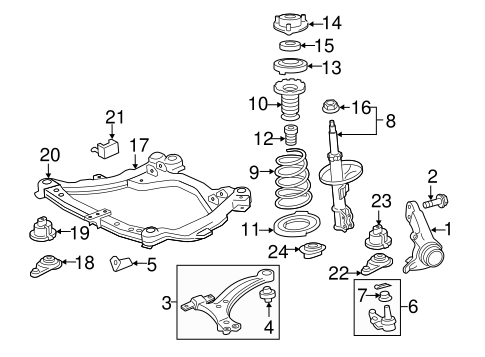 FRONT SUSPENSION/SUSPENSION COMPONENTS for 2011 Toyota Camry #1