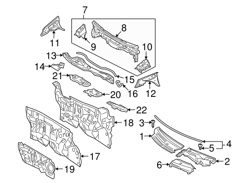BODY/COWL for 2011 Toyota Yaris #1
