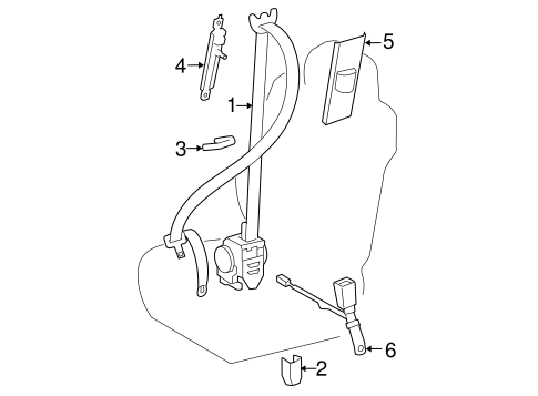 ELECTRICAL/FRONT SEAT BELTS for 2015 Toyota Tundra #2