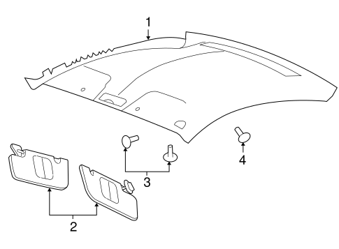 Mustang INTERIOR TRIM - ROOF 2
