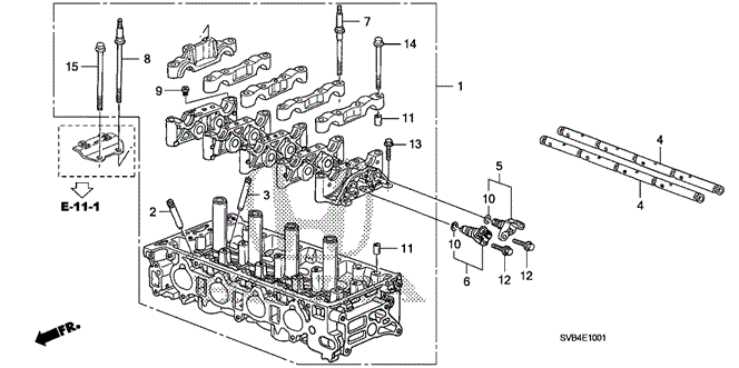 ENGINE/CYLINDER HEAD (2.0L) for 2010 Honda CIVIC COUPE #1