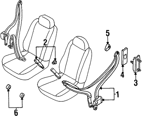 Villager FRONT SEAT BELTS