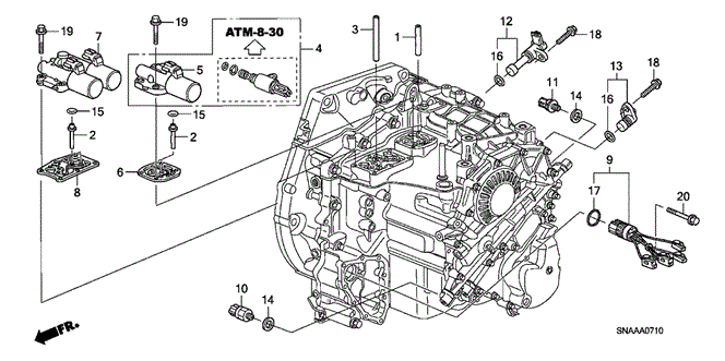 TRANSMISSION - AUTOMATIC/AT SOLENOID for 2009 Honda CIVIC SEDAN #1